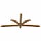 Ekena Millwork Davenport Timber Gable Bracket, Western Red Cedar, 72"W x 33"H x 1 1/2"D x 3 1/2"F, 11/12 Pitch GBW072X33X0204DAV00SWR - alternate 3